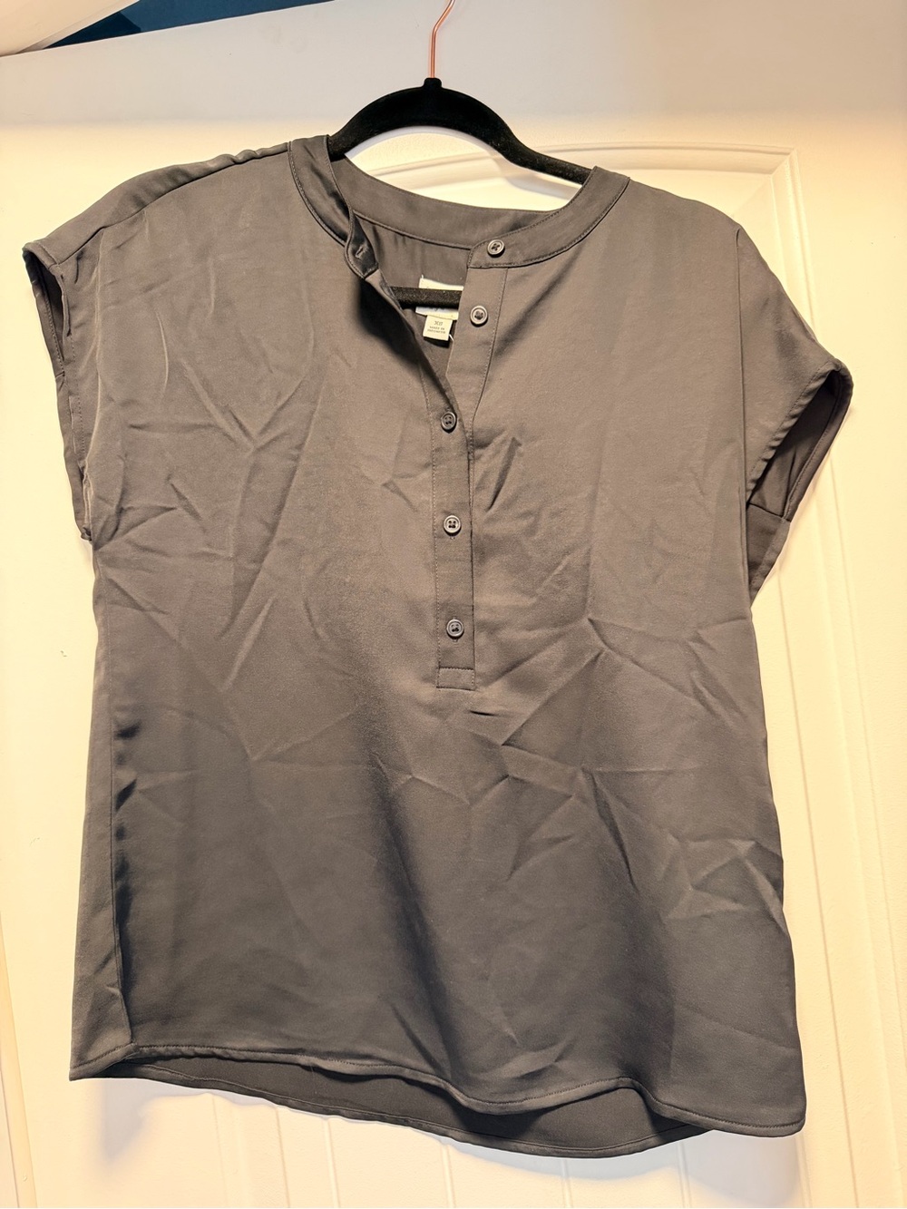 a new day Gray Short-Sleeve Henley Top